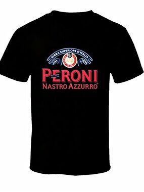 Peroni Nastro Azzurro Italian Beer Logo T-Shirt Vintage Retro Brewery T-shirt